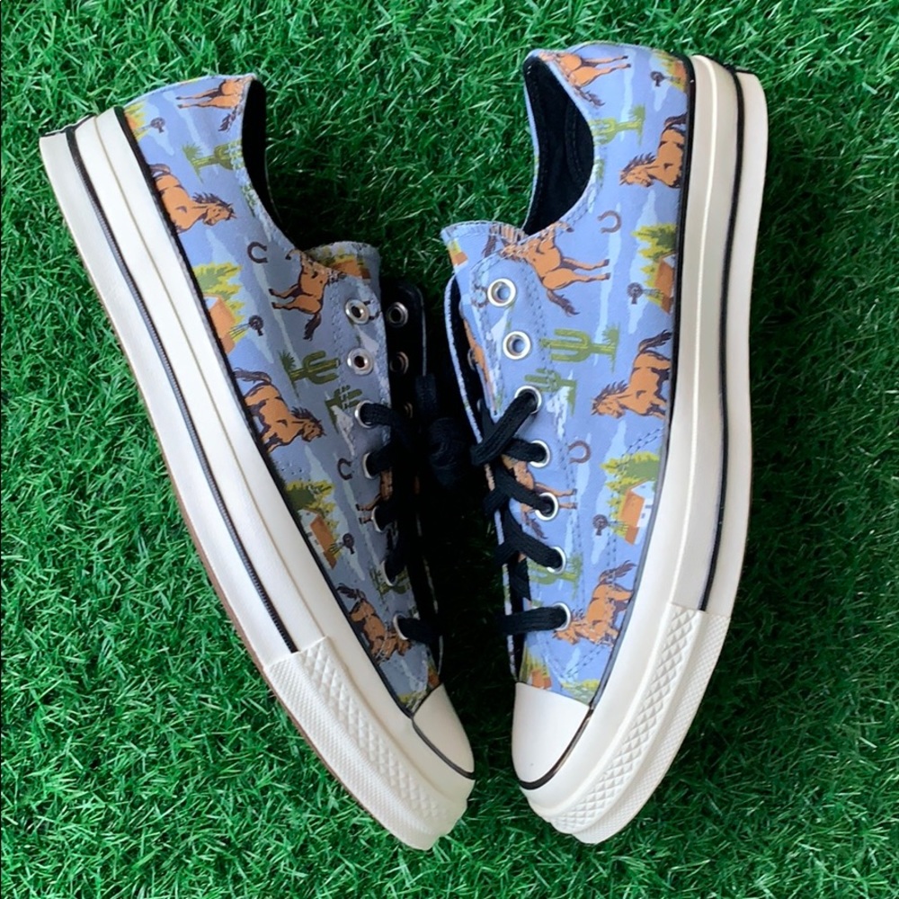 CONVERSE CHUCK 70 OX WASHED DENIM/MULTI/EGRET MEN’ - Picture 15 of 16